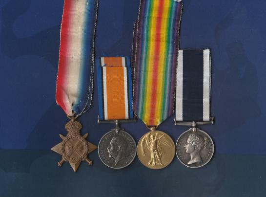 1914/15 Trio And Navy LSGC ( Vic ) To RMLI, KIA